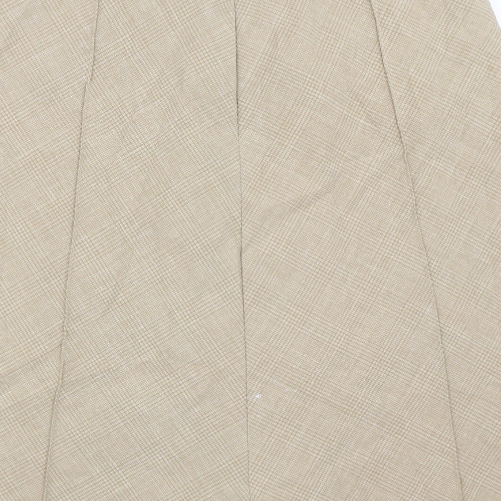 Finnkarelia Womens Beige   Flare Skirt Size 30 in