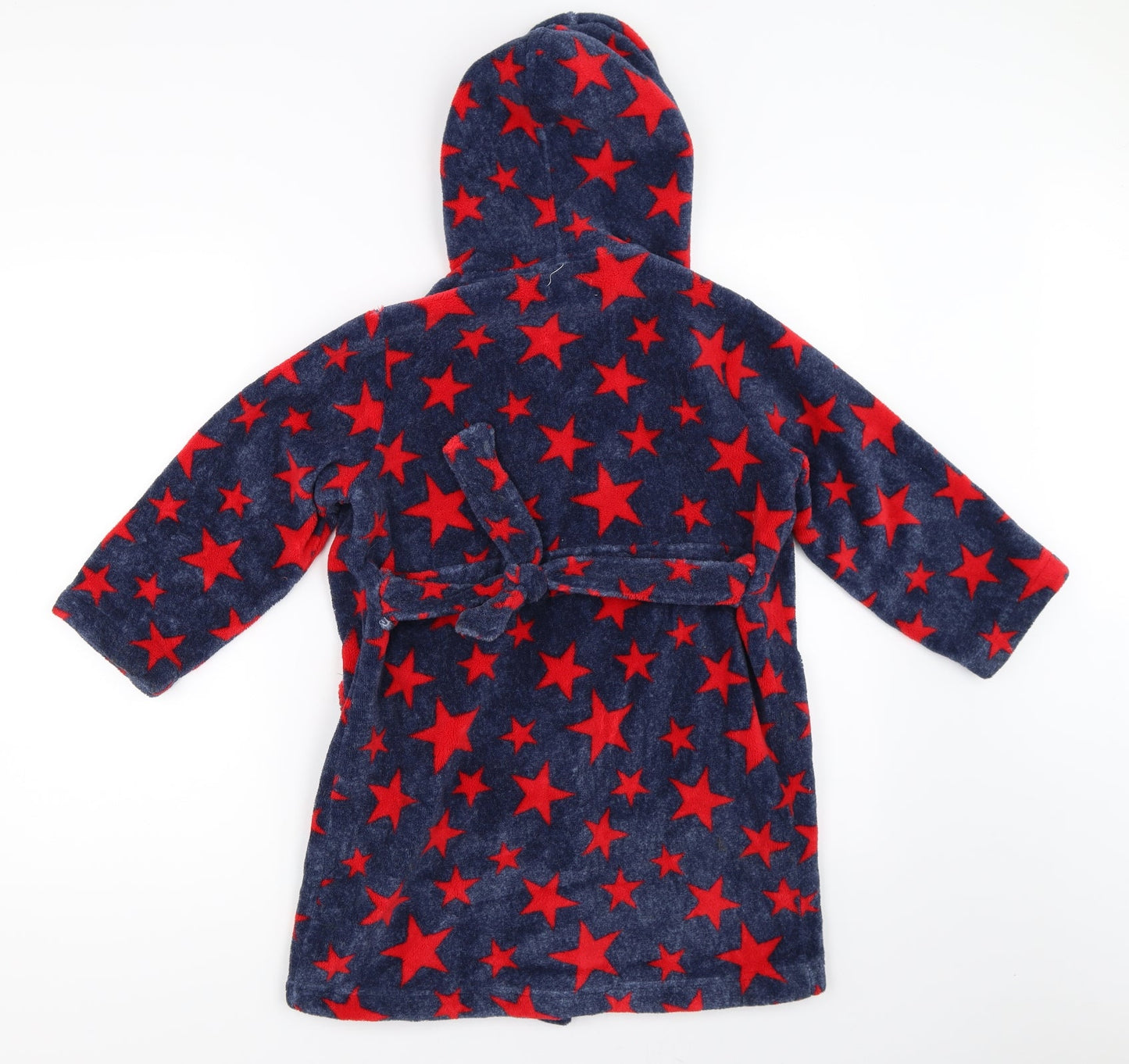 Blue Zoo Boys Blue Solid   Robe Size 5-6 Years