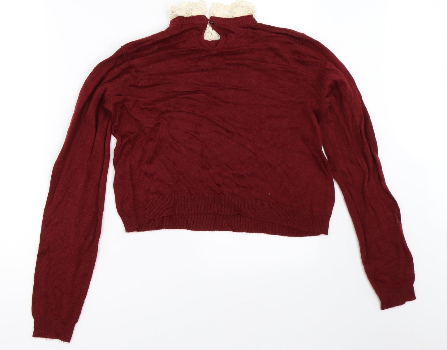 H&M Womens Red   Pullover Jumper Size S