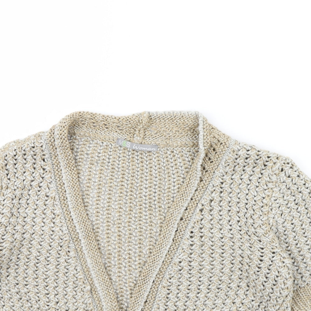 m&s Womens Gold   Jacket  Size 12