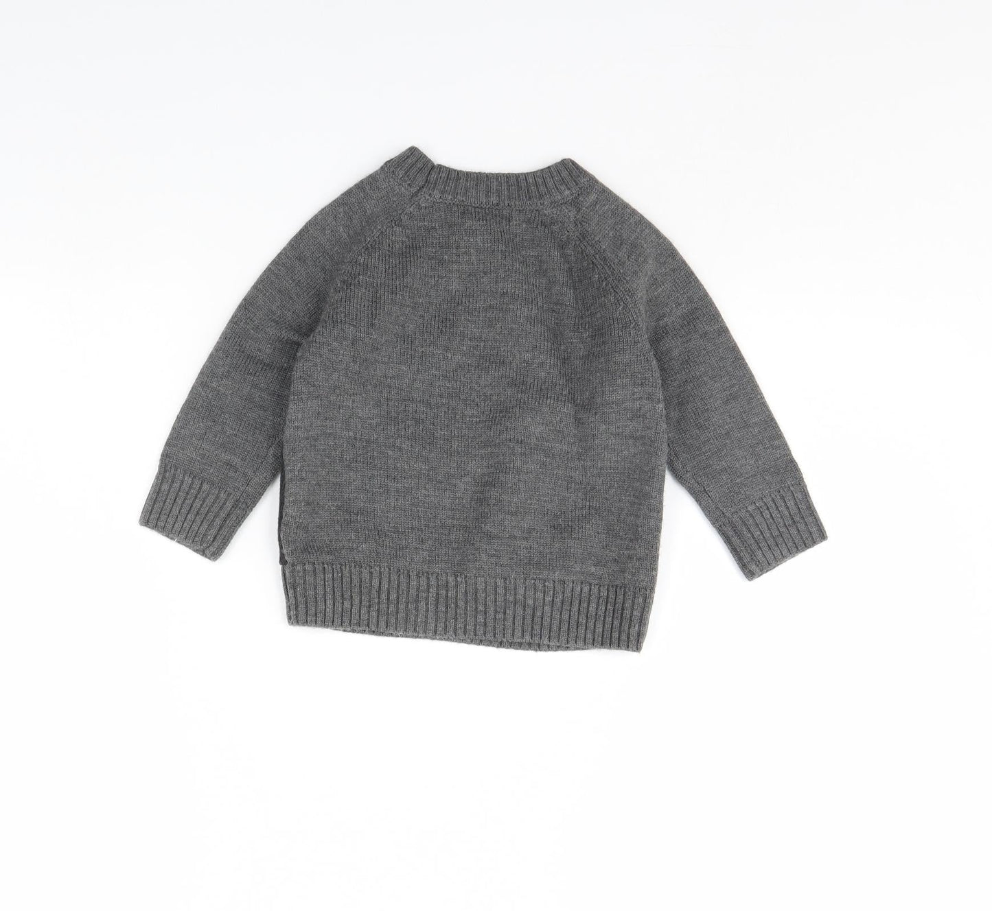 Nicholas Girls Grey   Pullover Jumper Size 2 Years