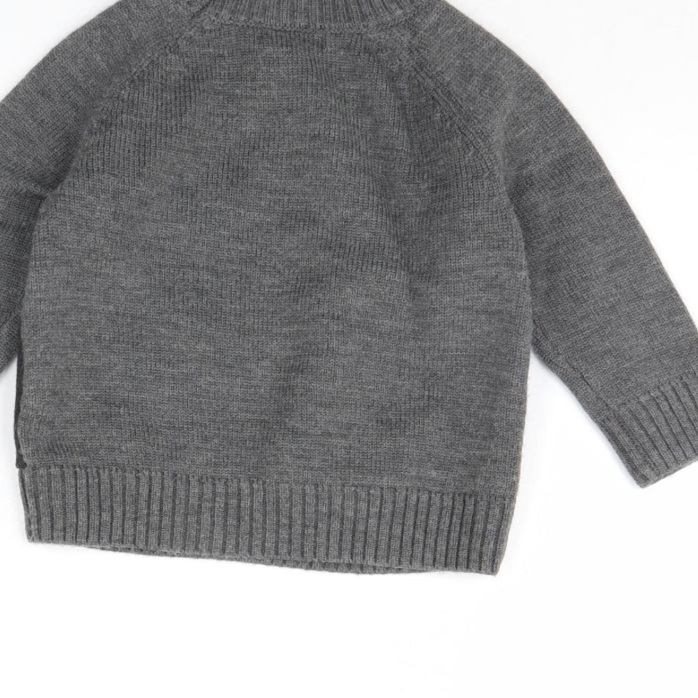 Nicholas Girls Grey   Pullover Jumper Size 2 Years