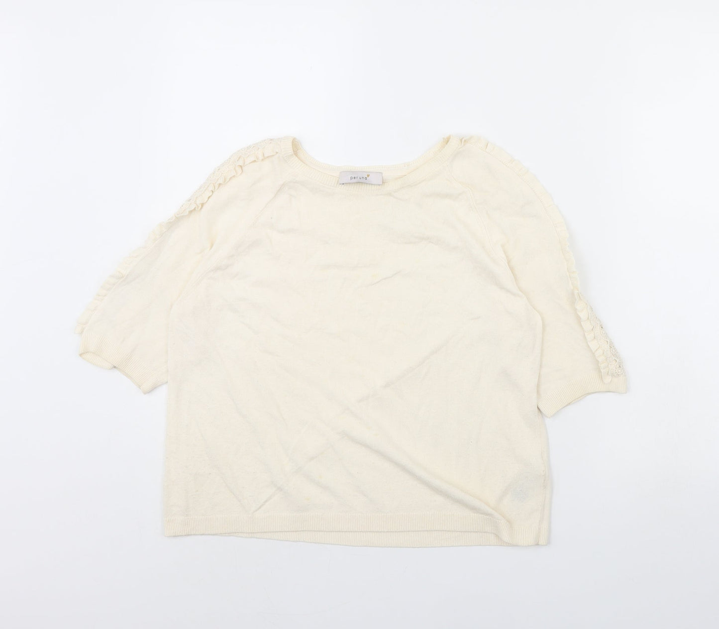 Per Una Womens Ivory   Pullover Jumper Size 14