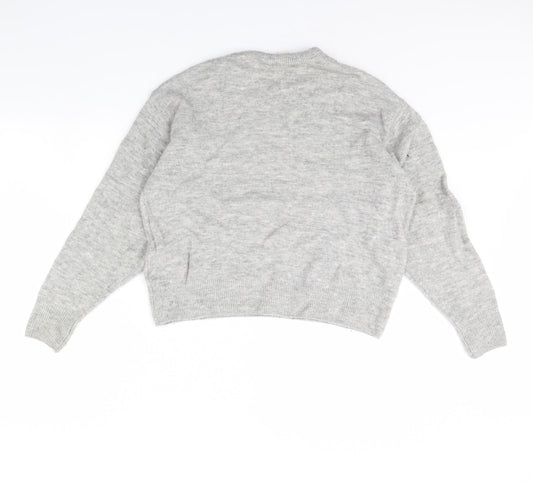 H&M Womens Grey   Pullover Jumper Size XS