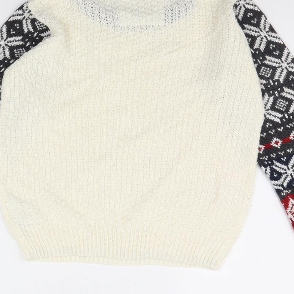 pepperts Boys Ivory   Pullover Jumper Size 8 Years