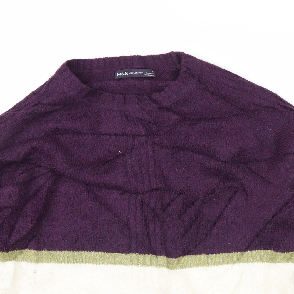 m&s Womens Purple   Pullover Jumper Size M