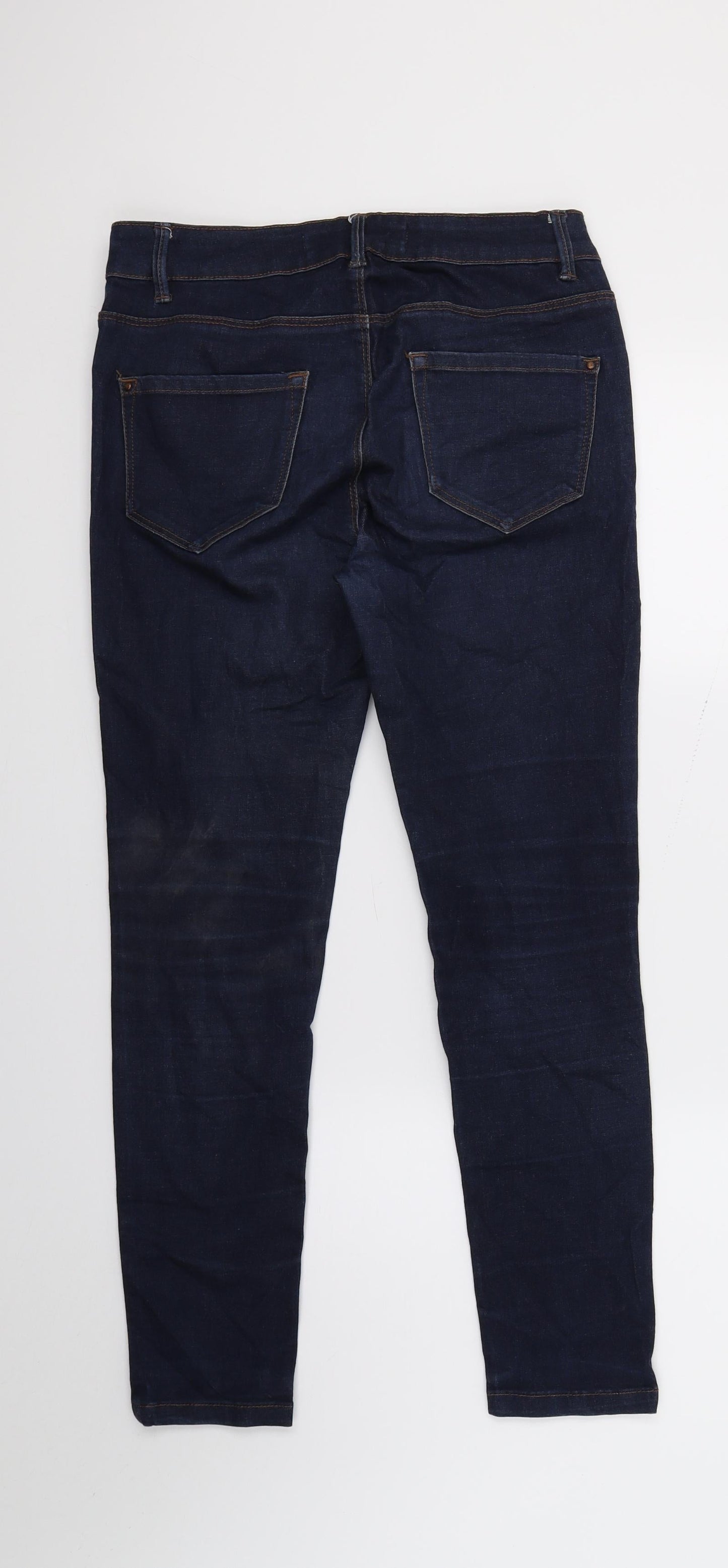Preworn Womens Blue  Denim Skinny Jeans Size 30 in L25 in