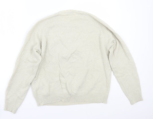 Berkertex Womens Beige Floral  Pullover Jumper Size 16