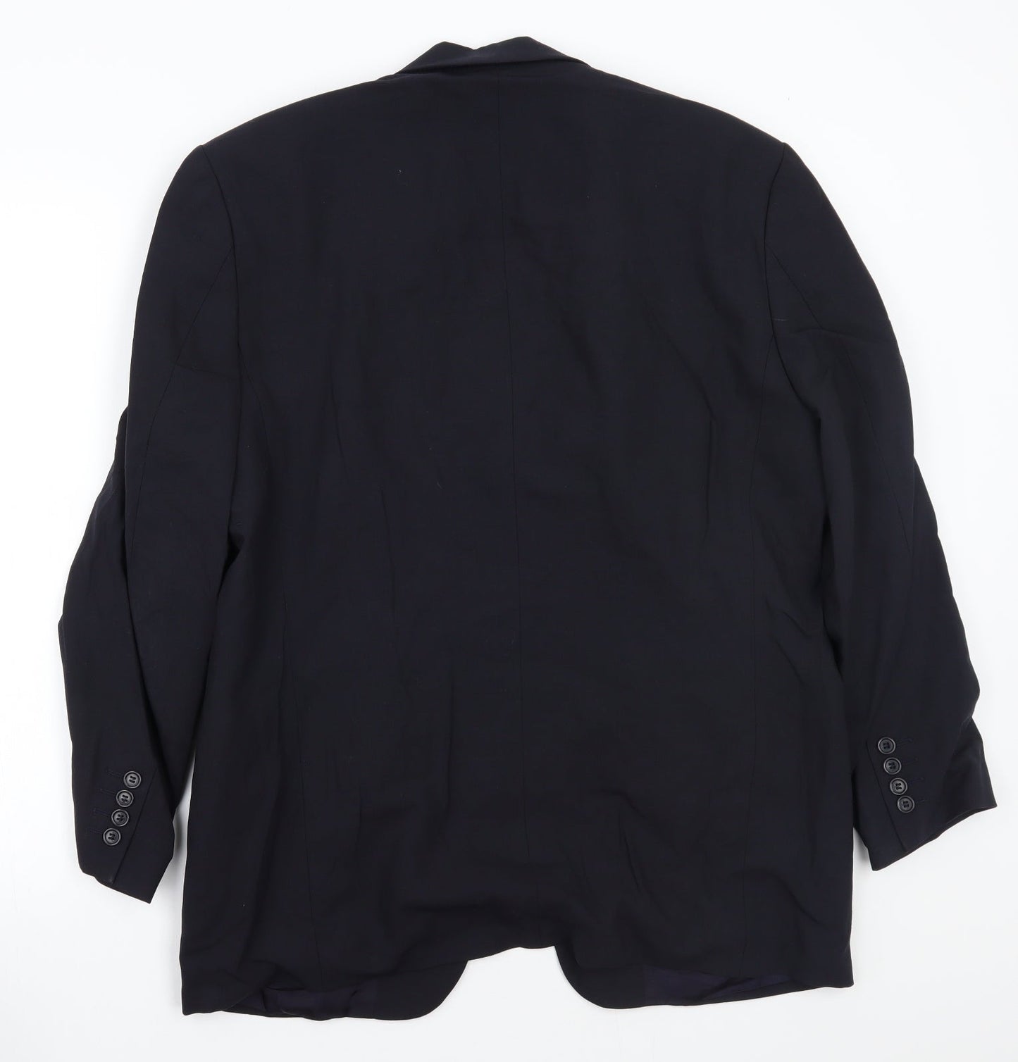 Detail Womens Blue  Ramie Jacket Blazer Size 40