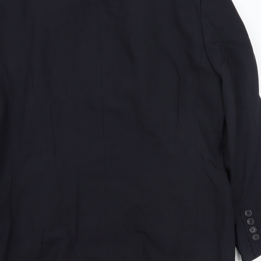 Detail Womens Blue  Ramie Jacket Blazer Size 40