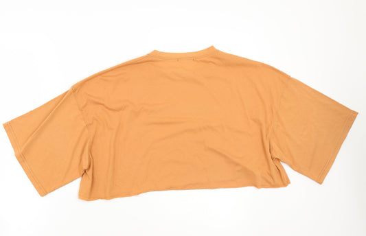Publiv desire Womens Orange   Basic T-Shirt Size 8