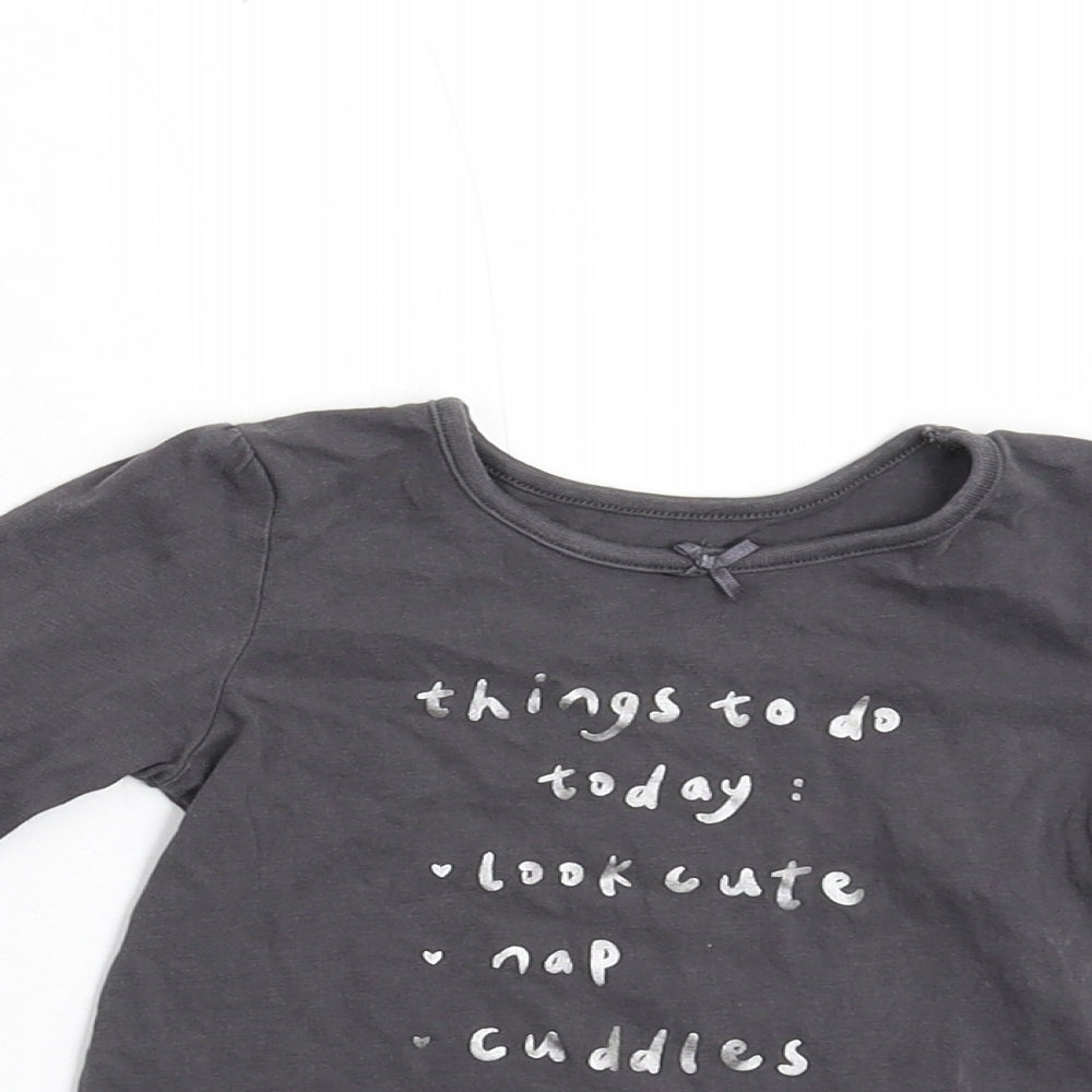 George Baby Grey   Basic T-Shirt Size 9-12 Months