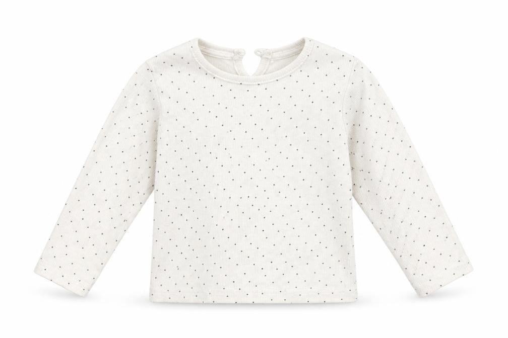 Primark Baby White Polka Dot  Basic T-Shirt Size 18-24 Months