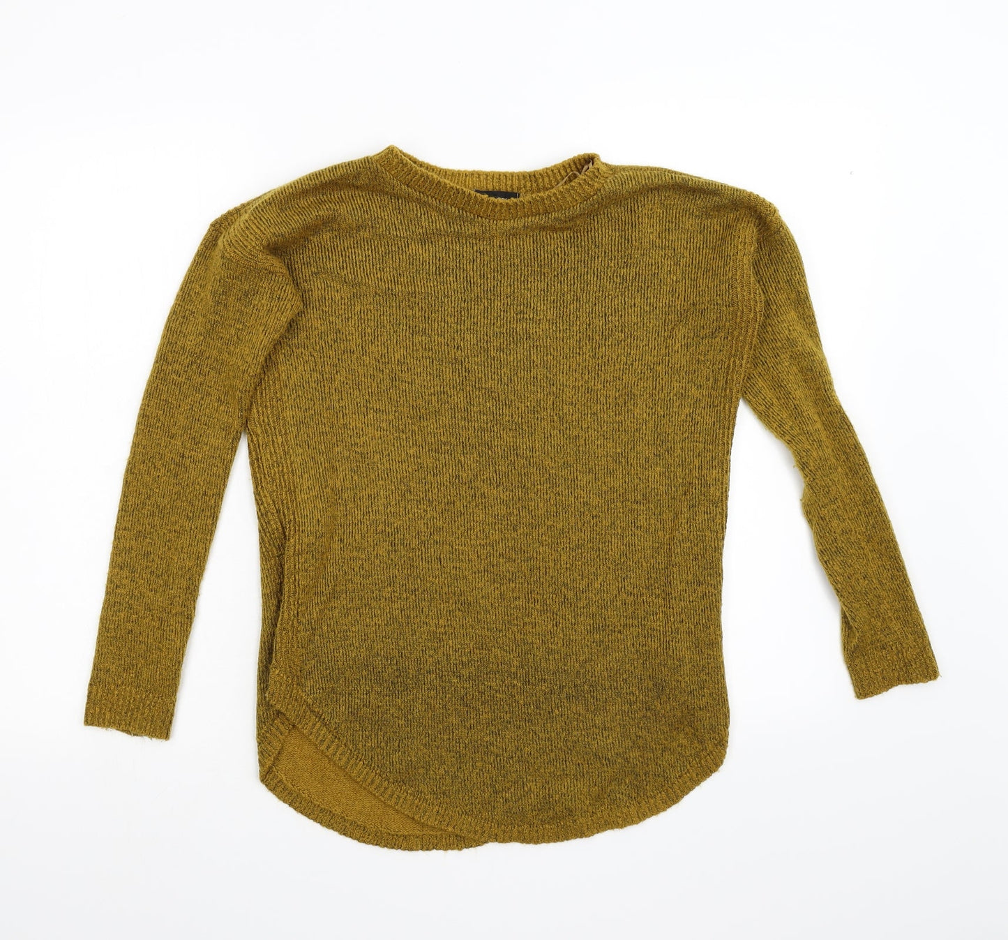 New Look Womens Yellow  Knit Pullover Jumper Size 6