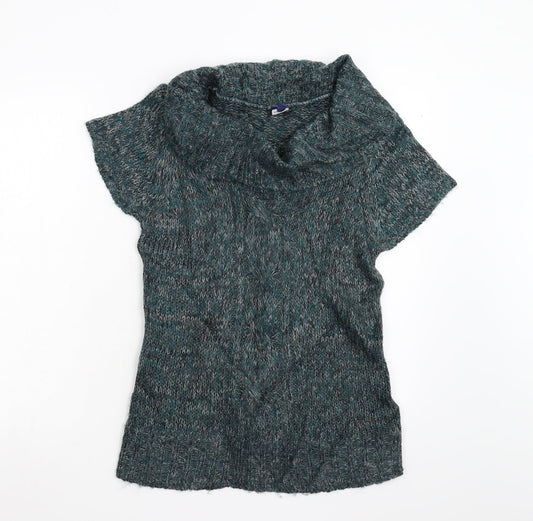 R Womens Green  Knit Pullover Jumper Size M