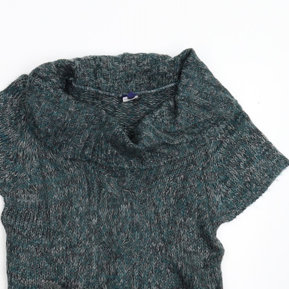 R Womens Green  Knit Pullover Jumper Size M