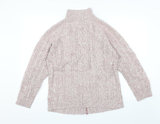 Donna Lewis Womens Pink   Full Zip Jumper Size L