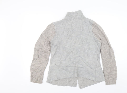 Mida Womens Grey   Cardigan Jumper Size L