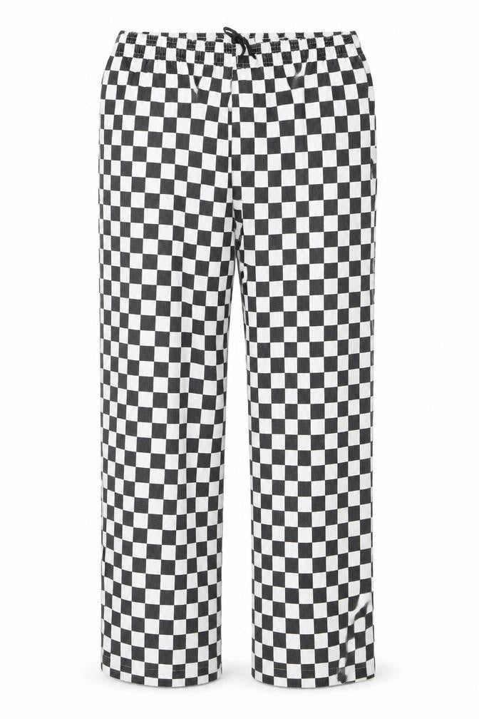 Preworn Womens White Check  Trousers  Size L L30 in