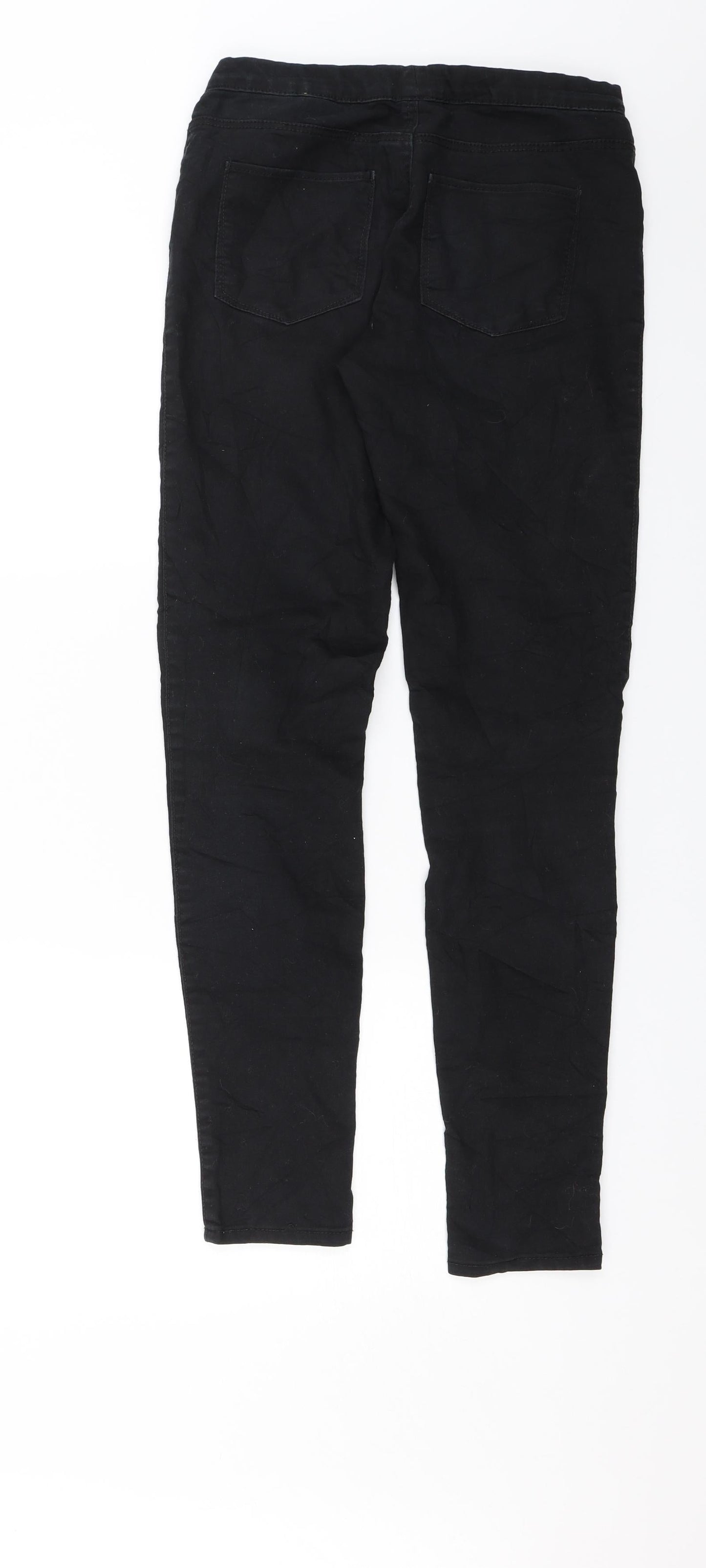 H&M Womens Black  Denim Jegging Jeans Size 6 L28 in
