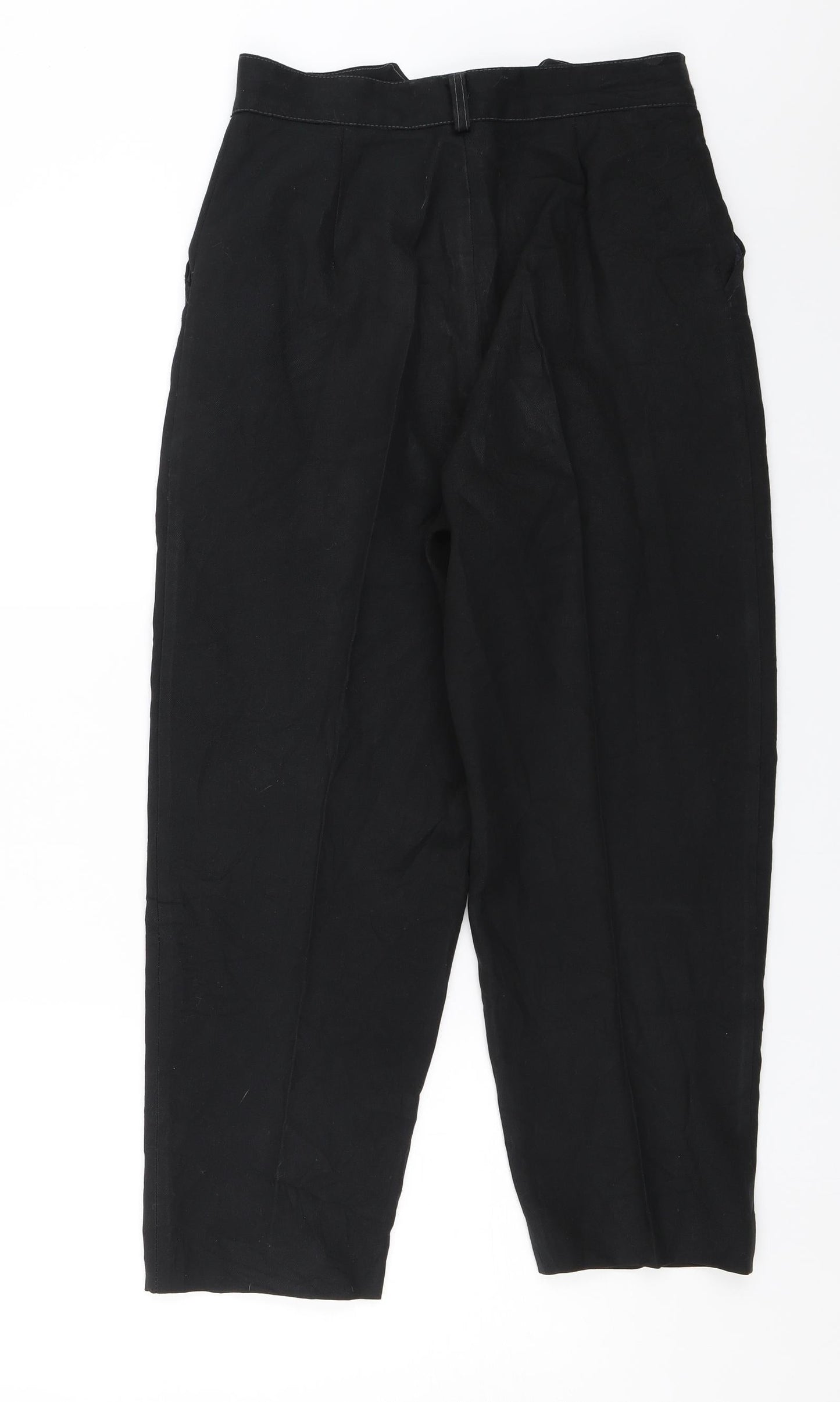 Preworn Womens Black   Trousers  Size 26 in L22 in