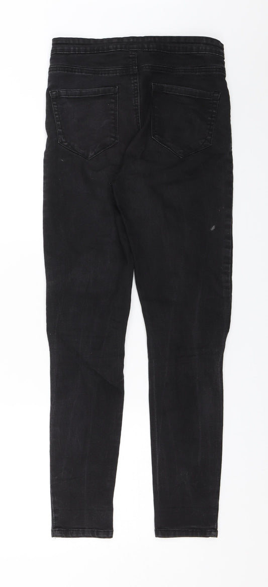 Denim & Co. Womens Black   Skinny Jeans Size 12 L26 in