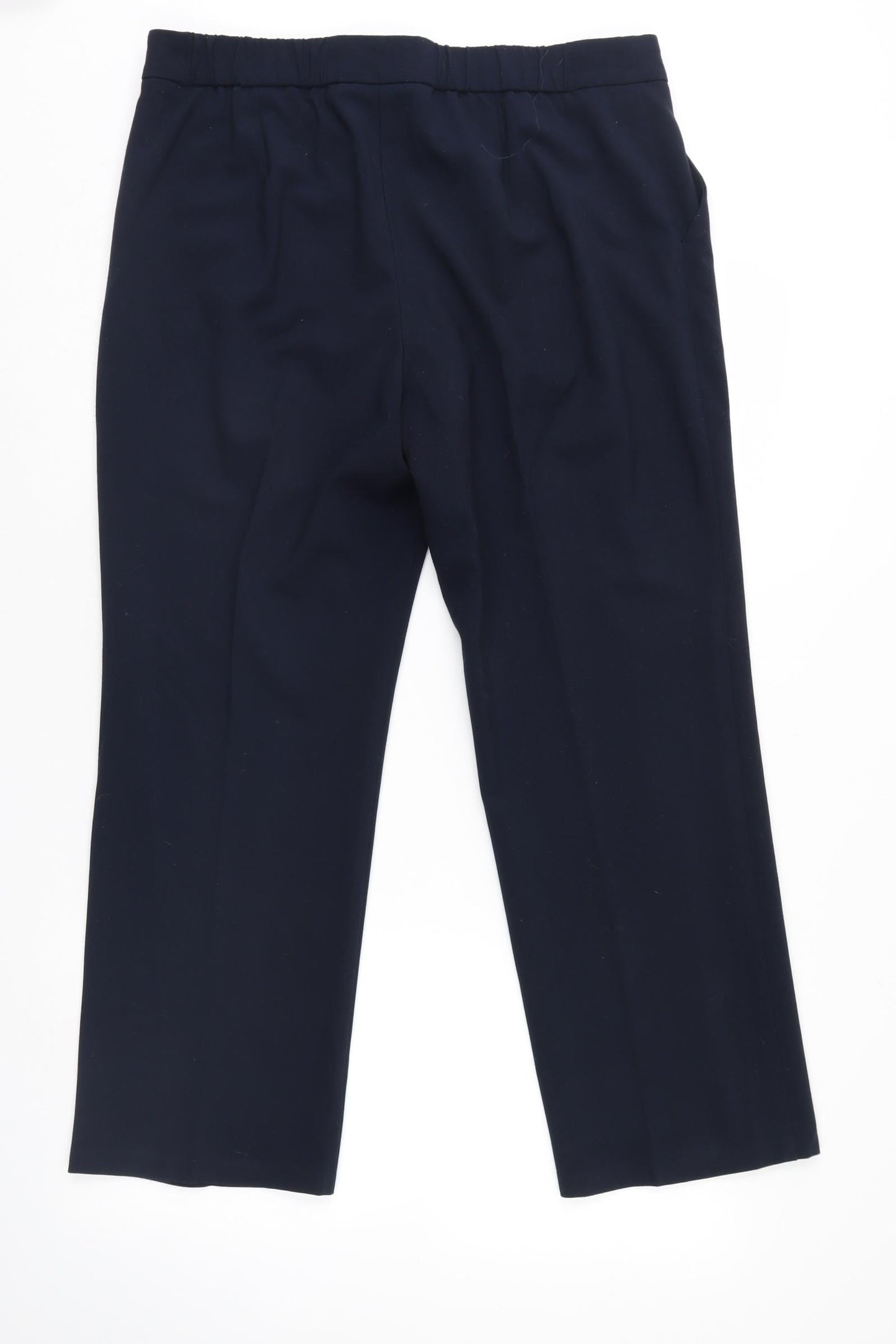 M&S Womens Blue   Trousers  Size 14 L26 in