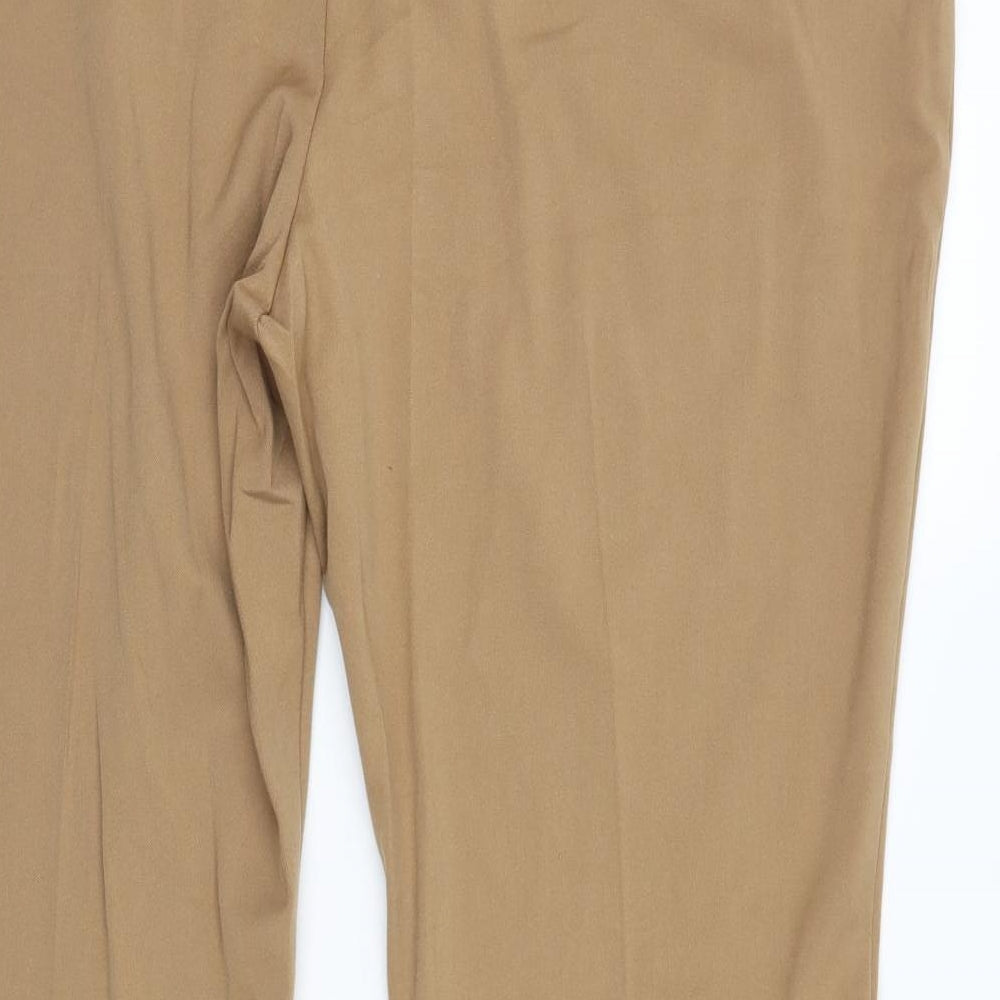 M&S Womens Brown   Trousers  Size 20 L29 in