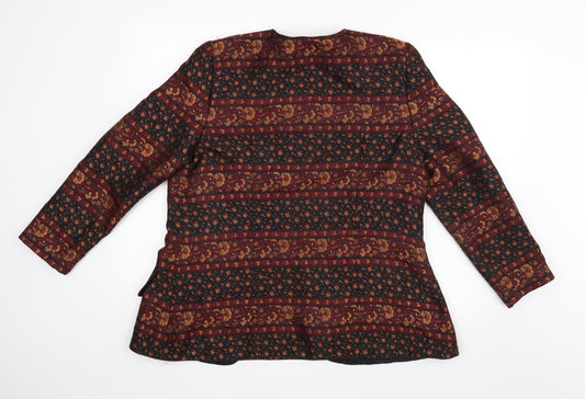James Meade Womens Red Paisley  Jacket