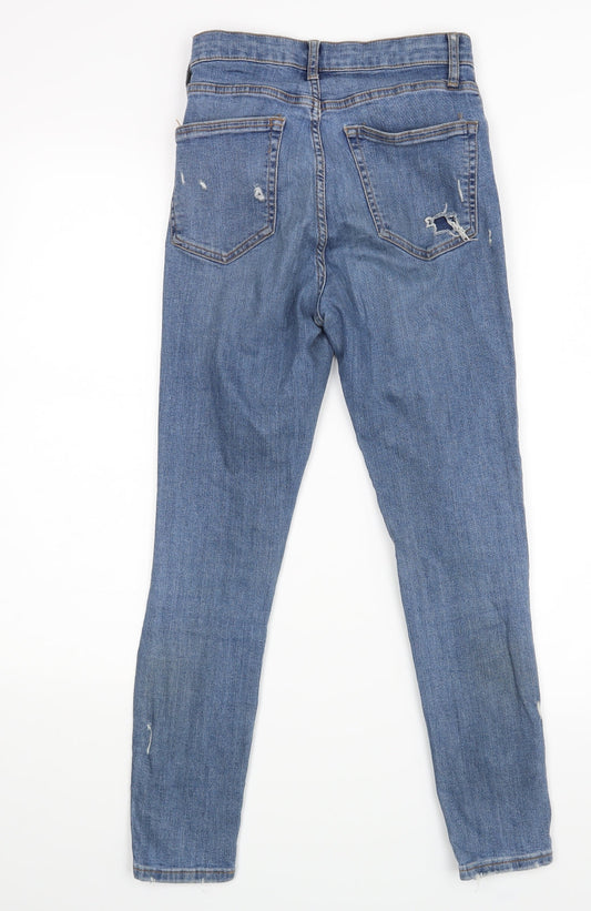 Topshop Womens Black   Skinny Jeans Size 28 L25 in