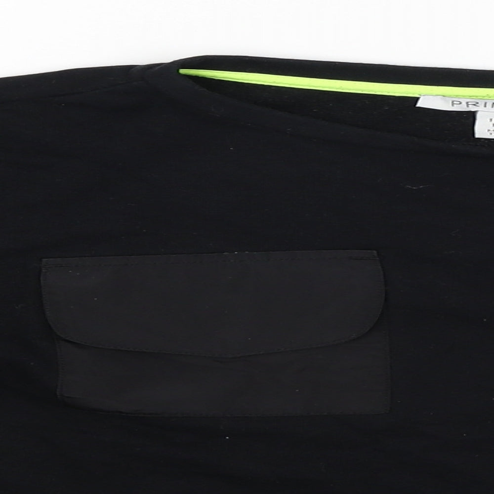 Primark Boys Black   Basic T-Shirt Size 11-12 Years