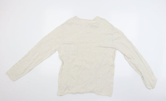 Cedar Wood State Mens Beige   Pullover Jumper Size L