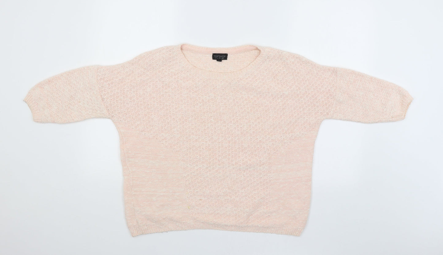 Topshop Womens Pink   Pullover Jumper Size 6