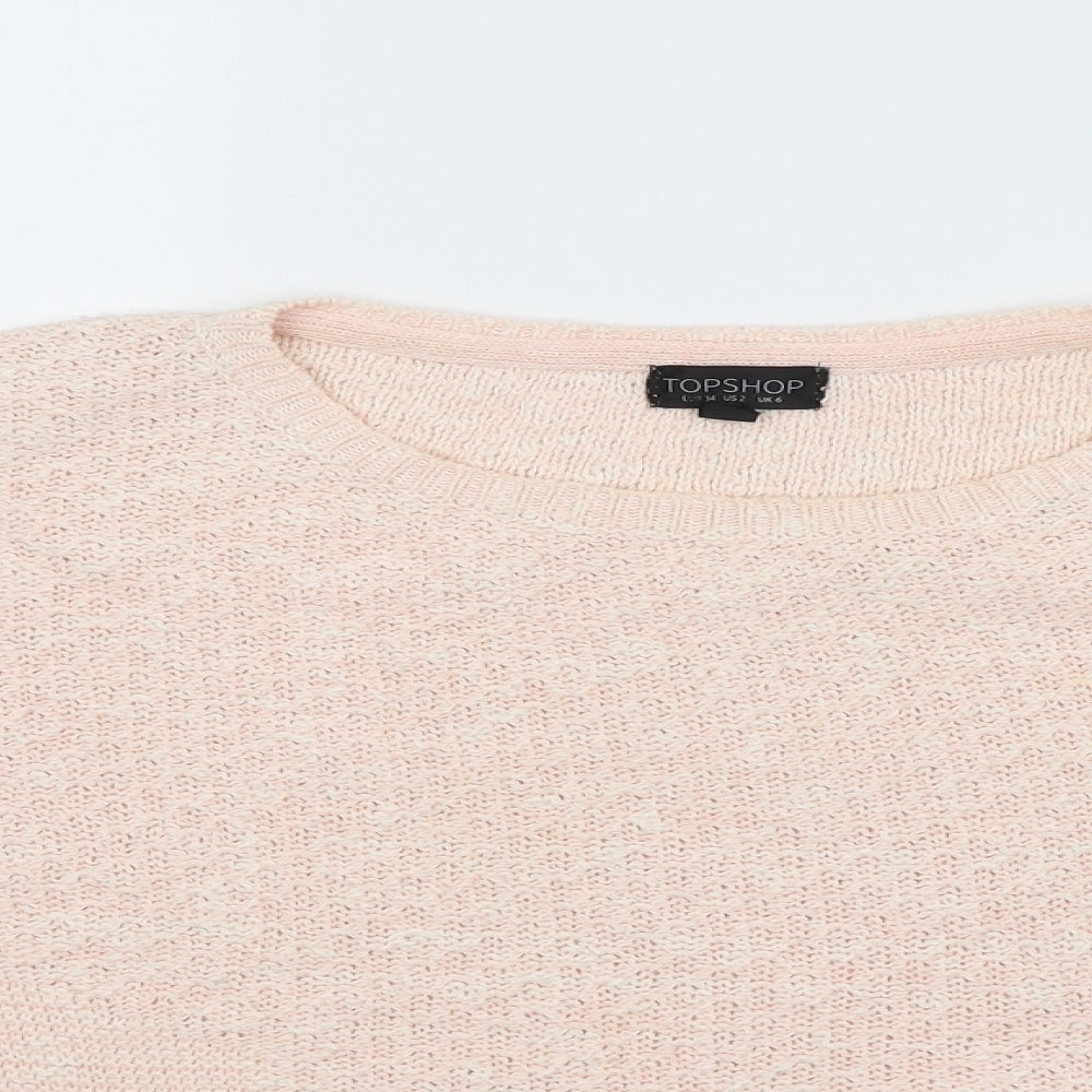 Topshop Womens Pink   Pullover Jumper Size 6