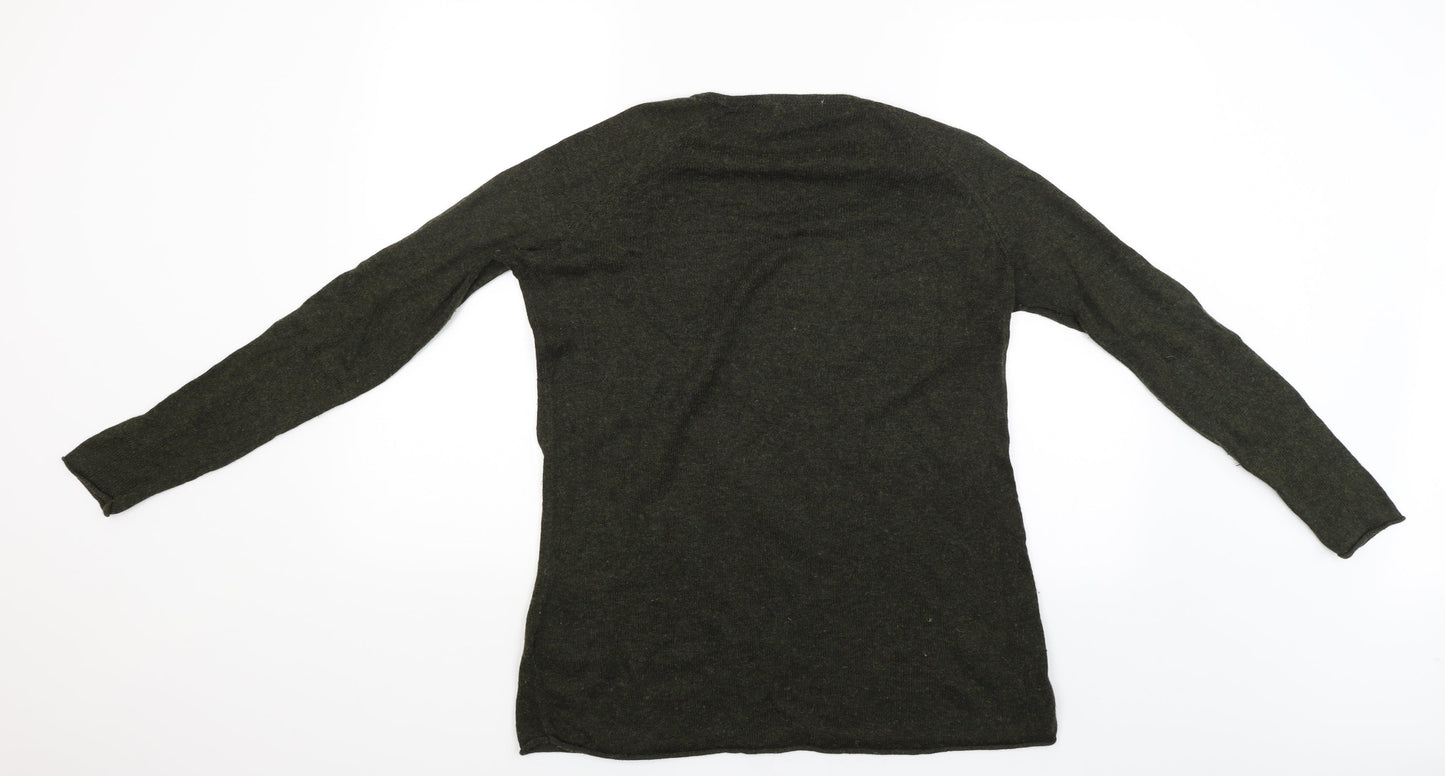 H&M Womens Green   Pullover Jumper Size S