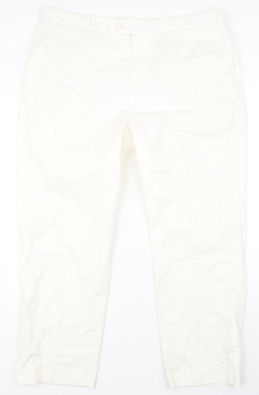 Preworn Womens White   Cropped Trousers Size 42 in L28 in