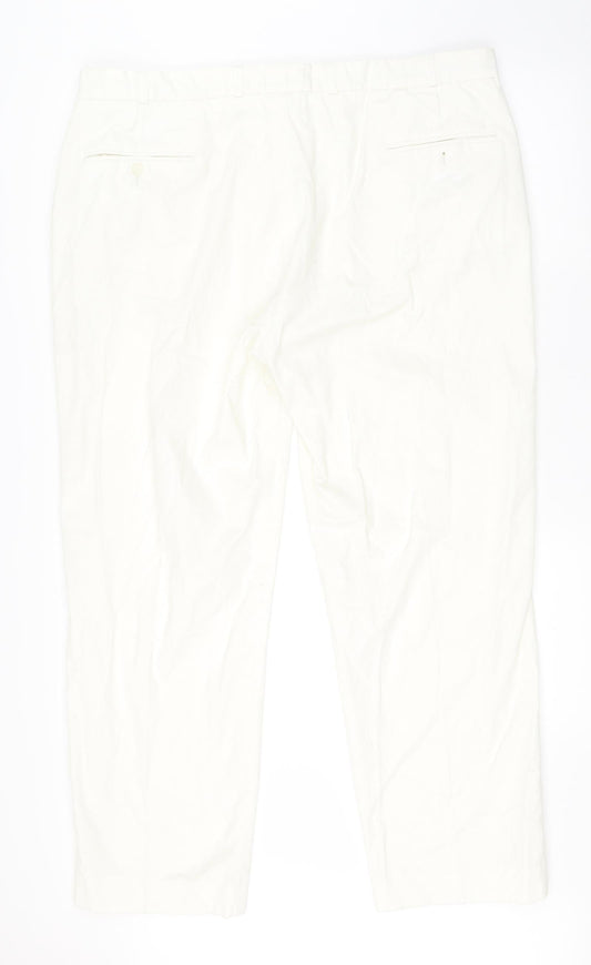 Preworn Womens White   Cropped Trousers Size 42 in L28 in