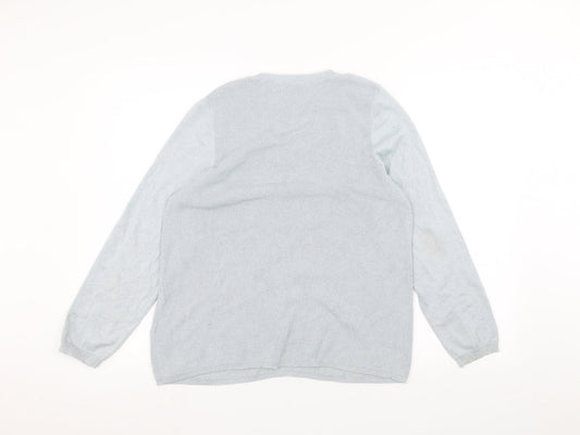 Marks and Spencer Womens Blue   Pullover Jumper Size 16