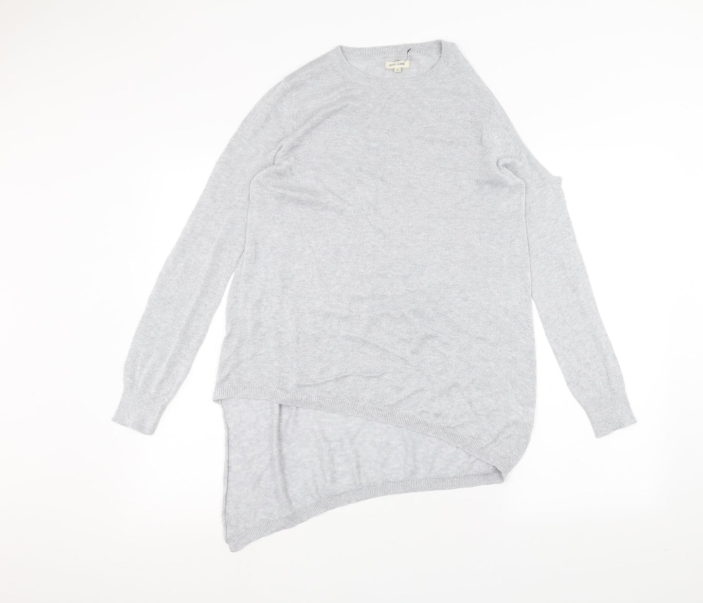 River Island Womens Grey   Basic T-Shirt Size 8