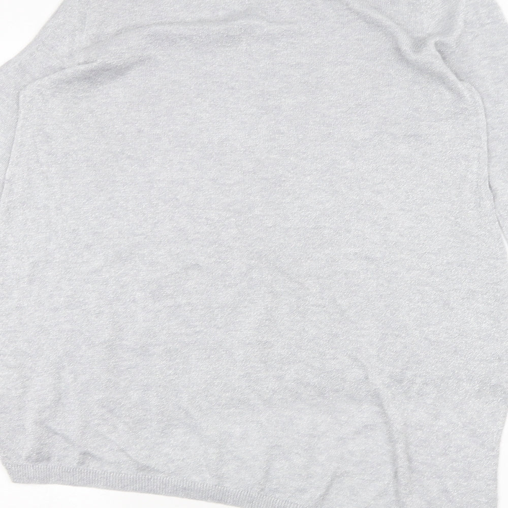 River Island Womens Grey   Basic T-Shirt Size 8