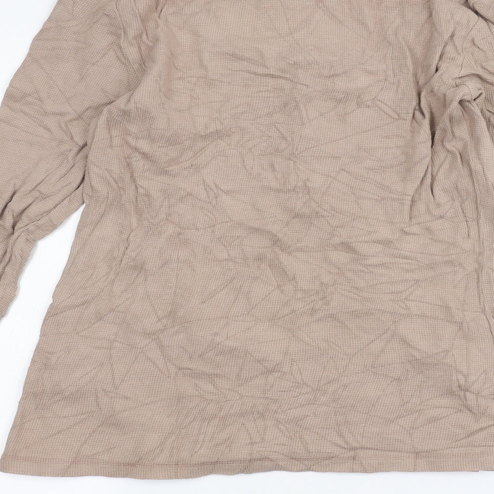 Alfani Womens Brown   Basic T-Shirt Size L
