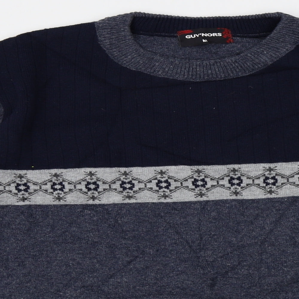 Guvnors Mens Blue   Pullover Jumper Size M