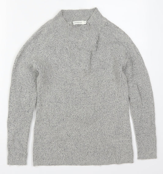 THINK POSITIVE Womens Grey  Knit Pullover Jumper Size M