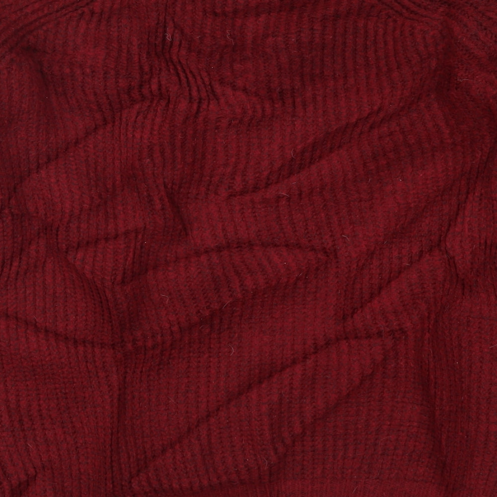 Papaya Womens Red  Knit Pullover Jumper Size M