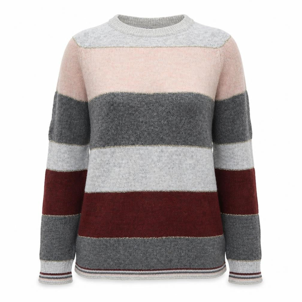 Kaleidoscope Womens Multicoloured Striped Knit Pullover Jumper Size 10