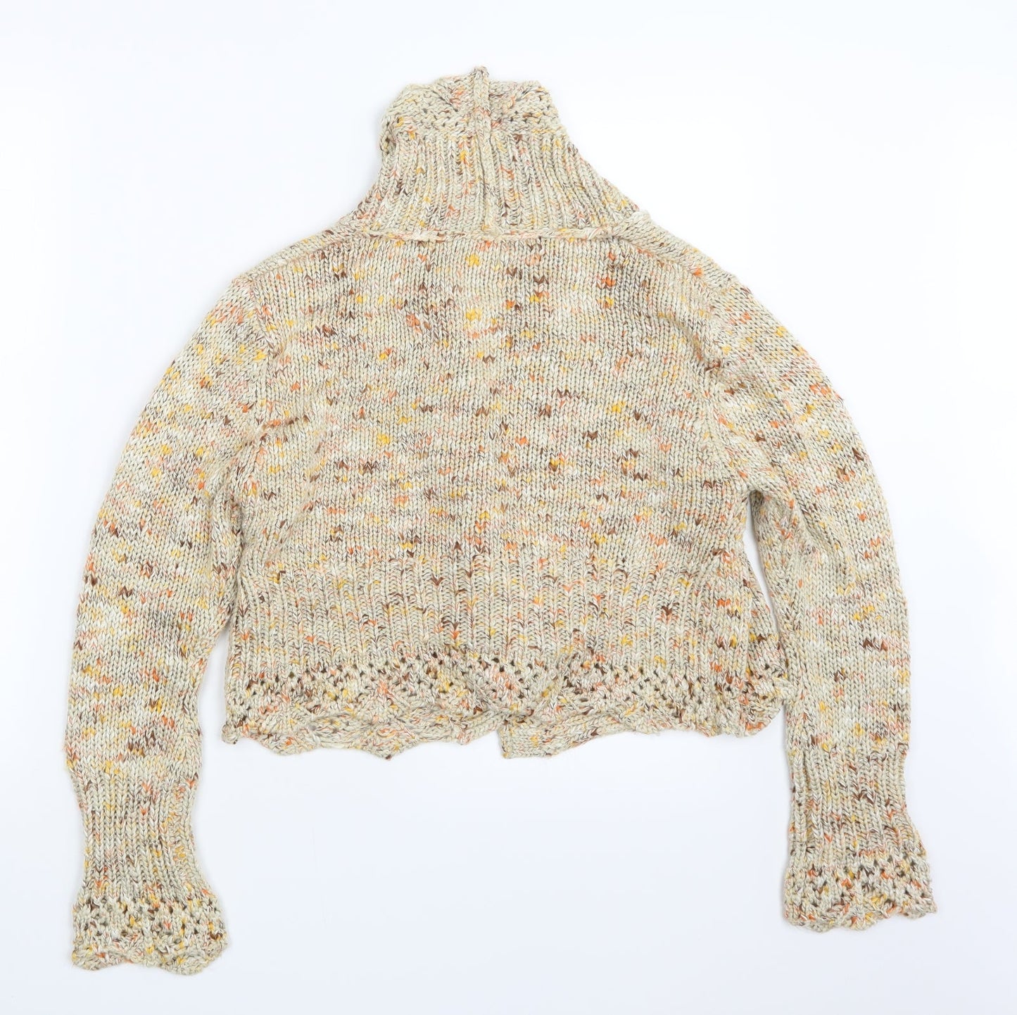 Kaleidoscope Womens Yellow  Knit Cardigan Jumper Size 12