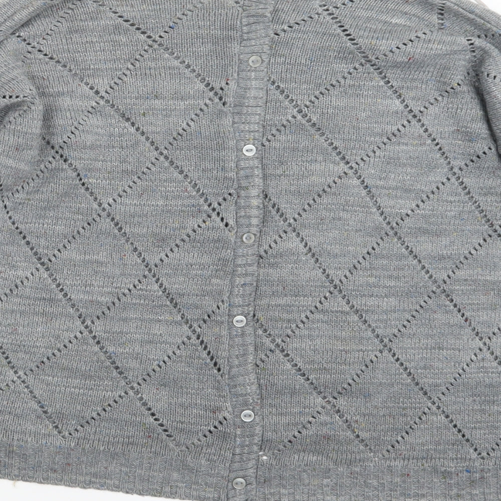 corecion Womens Grey  Knit Pullover Jumper Size M
