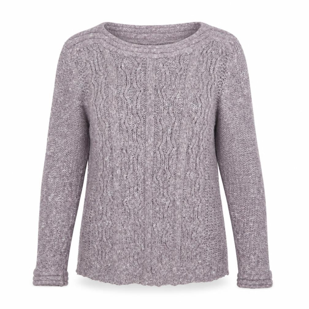 Bonmarché Womens Purple Knit Pullover Jumper Size S
