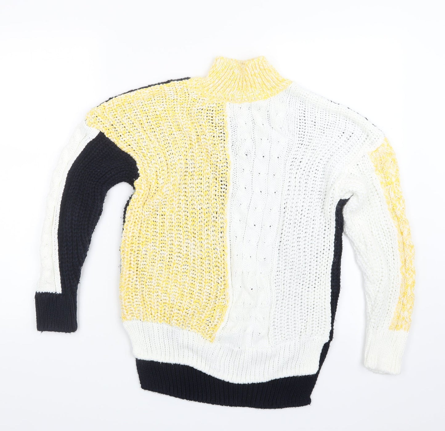 Marks and Spencer Womens Yellow  Knit Pullover Jumper Size S