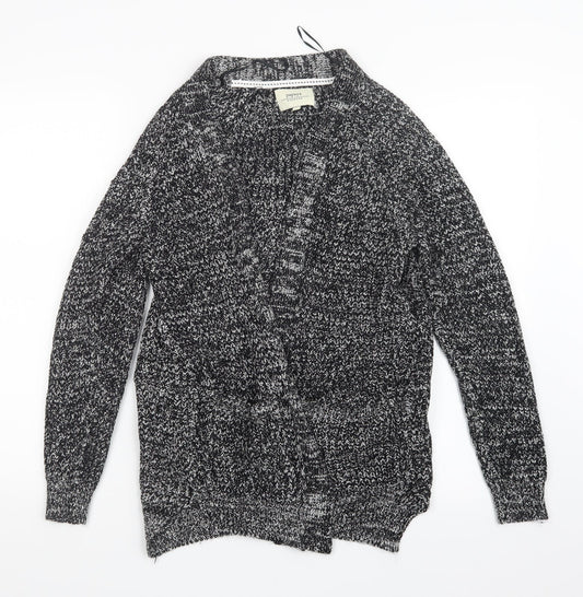 Papaya Womens Black  Knit Cardigan Jumper Size S